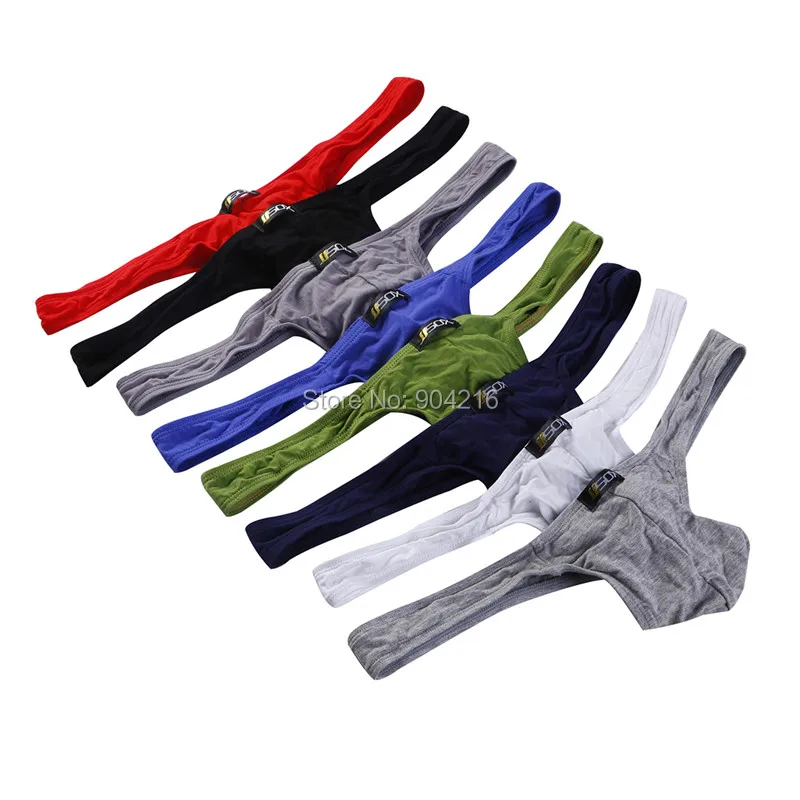 8PCS/Lot Men Sexy Underwear Modal Briefs Bikini G-string Thong String Herren Homosexuell Exotic Mens G String Underwear