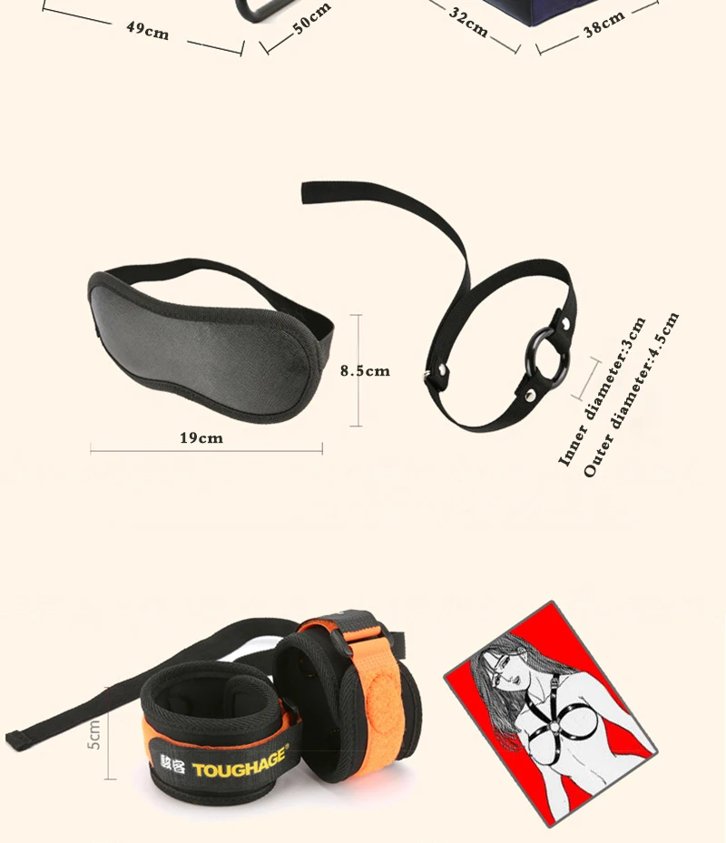 TOUGHAGE Weightless Love Sex Chair Sex Furniture Inflatable Pillow Stool With Handrail Sex Toys for Woman Couples Products Sofa  (14)