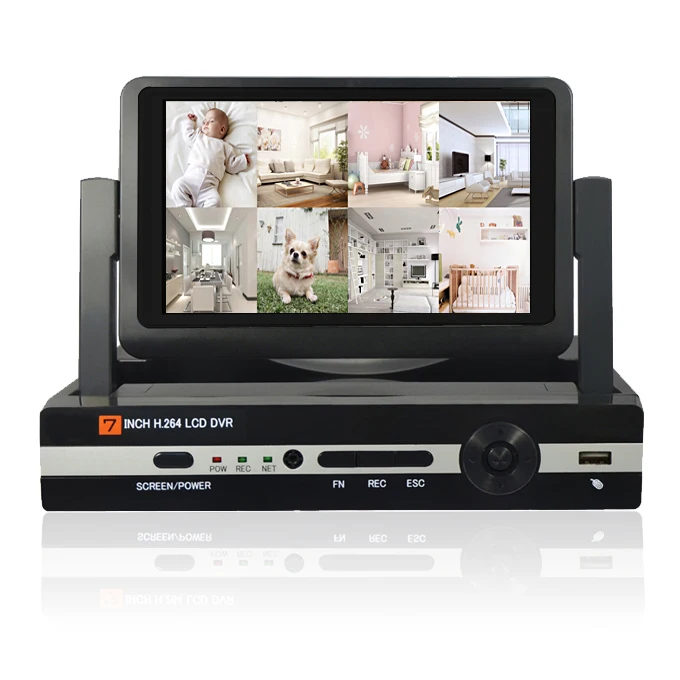 JSA 4-канальная система видеонаблюдения DVR 4 шт. 960P HD наружная камера с 7-дюймовым