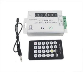 

12-24v Intelligent Light sensor and time programmable control led controller for single color led strip