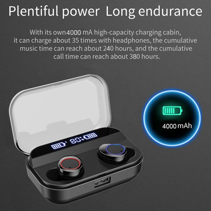 X11 Tws беспроводные наушники Bluetooth 5 0 дисплей питания контроль контактов