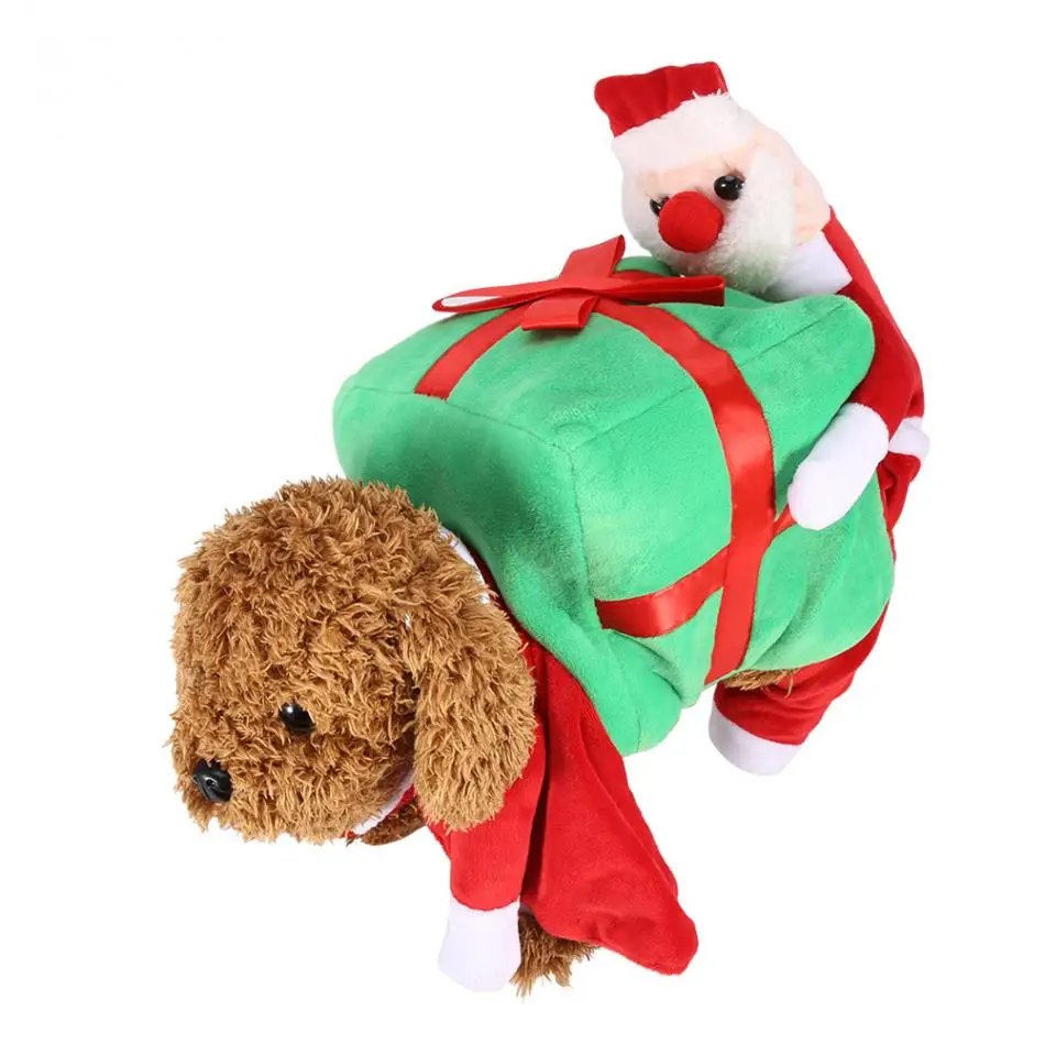 Aliexpress Buy Pet Dog Clothes Funny Santa Claus Christmas Dog Costumes Cute Puppy Cat Warm Winter Pet Coat Clothing ropa para perros from Reliable