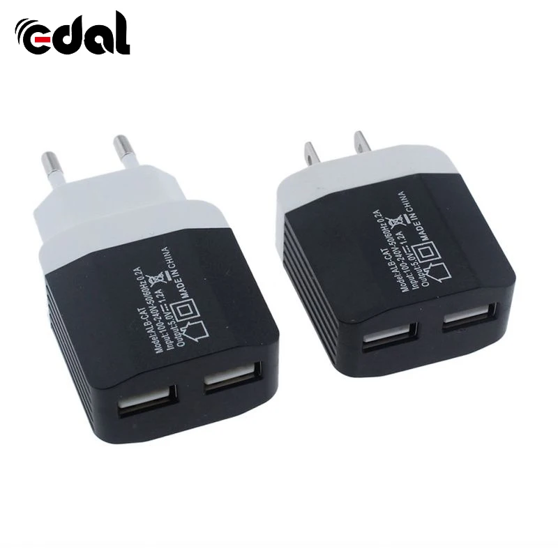 2 Ports USB Charging Head 5V 1.2A Color Cookies Charger Power Adapter