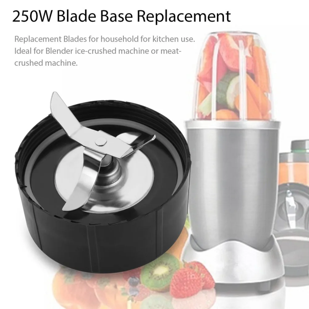 

Household Durable Stainless Superior Performance Blender Mixer Blade Base Replacement Parts for 250W Machine Plastic + Metal