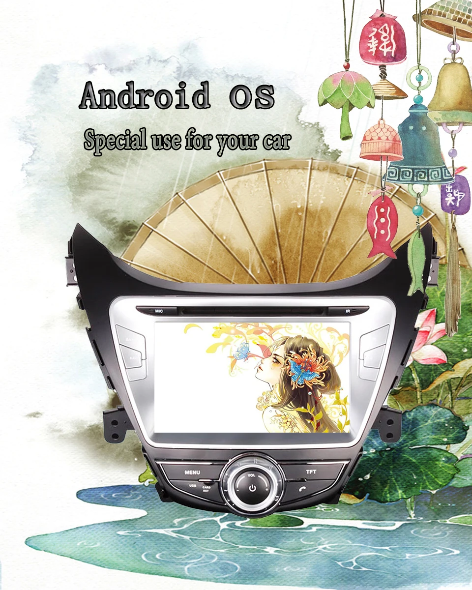 Excellent 8 core Android 9.0 4G Ram 64G Rom Autoradio car video dvd gps map music tape recorder 4G LTE For Hyundai Elantra Avante MD 2011+ 3