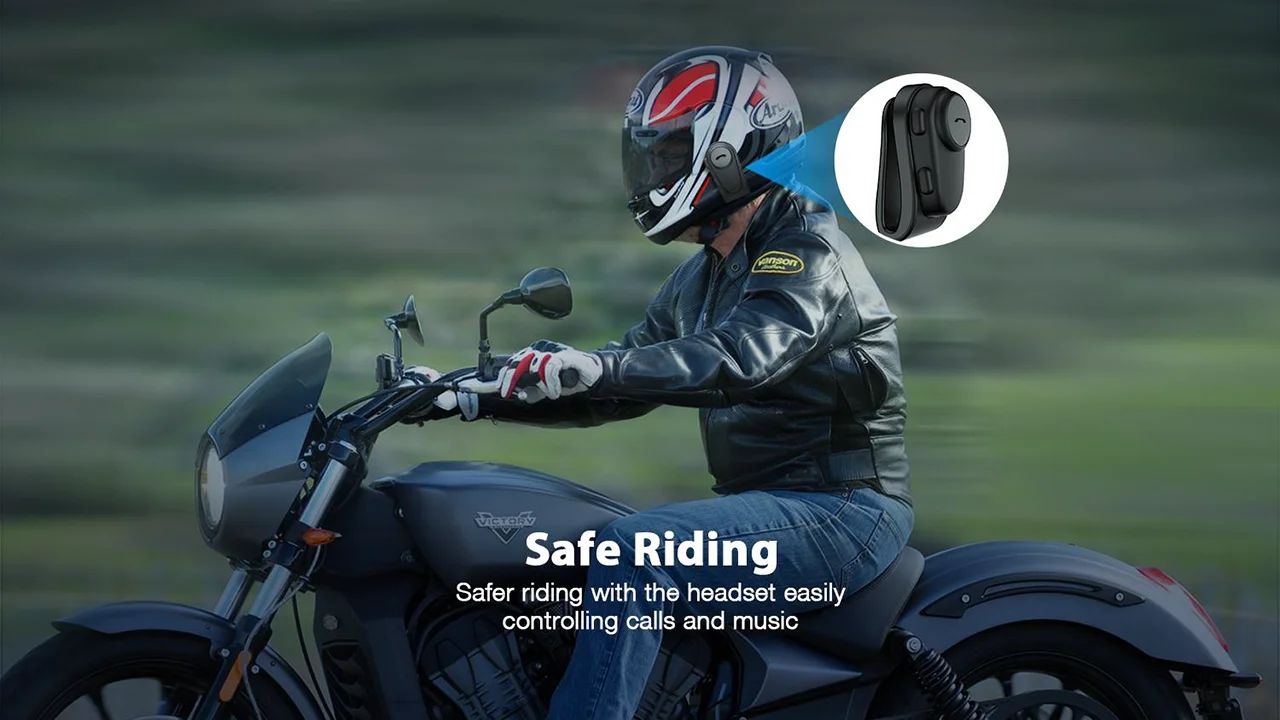 Римский M2 Bluetooth Анти-помехи для мотоциклетного шлема для верховой езды Hands Free наушники