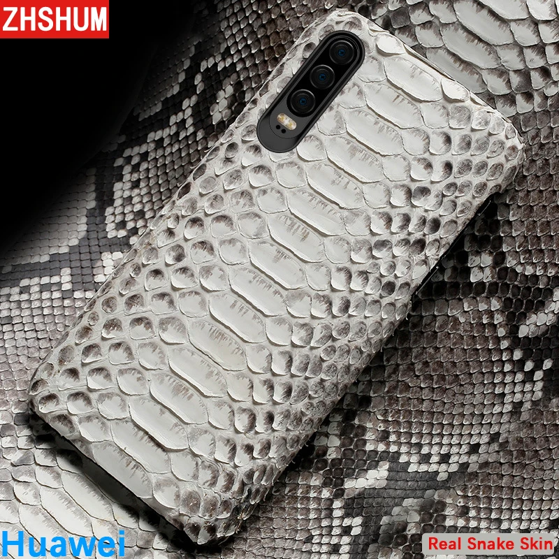 Чехол из натуральной змеиной кожи для Huawei P30 Pro P20 Lite P10 чехол питона ручной работы
