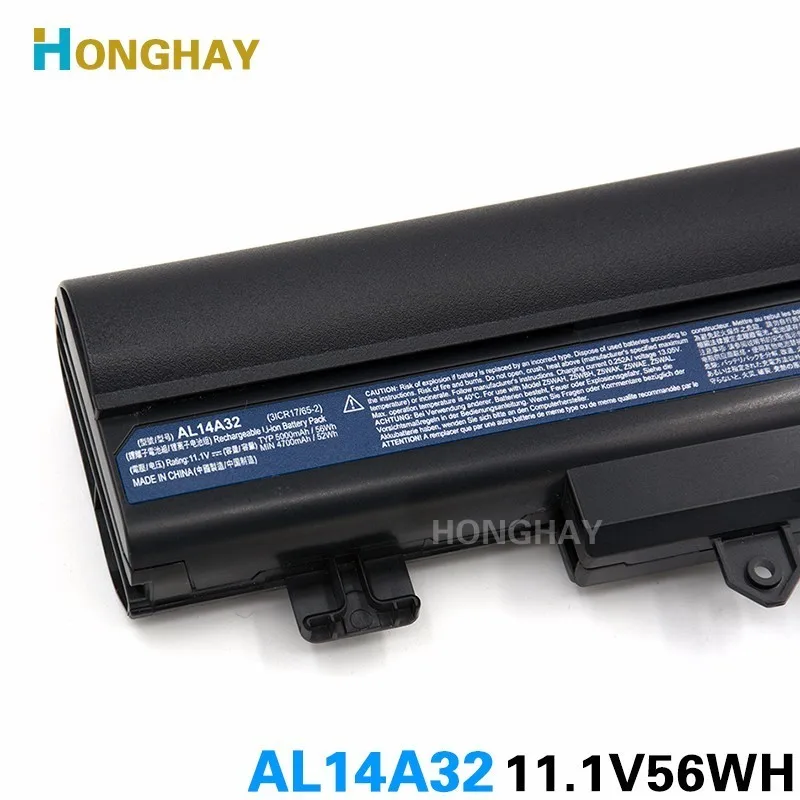 Аккумулятор для ноутбука Honghay AL14A32 Acer Aspire E14 E15 искусственная фотография|battery for acer
