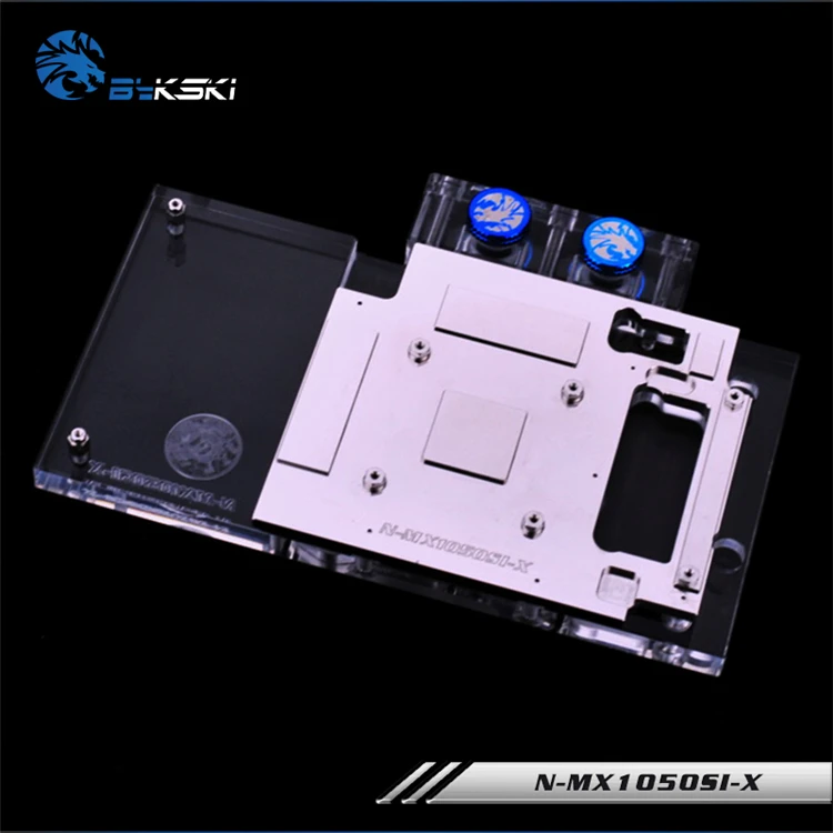 BYKSKI полное покрытие GPU Медный водоблок для Palit GeForce GTX 1050Ti KalmX 4GB GDDR5. P/N: N MX1050SI