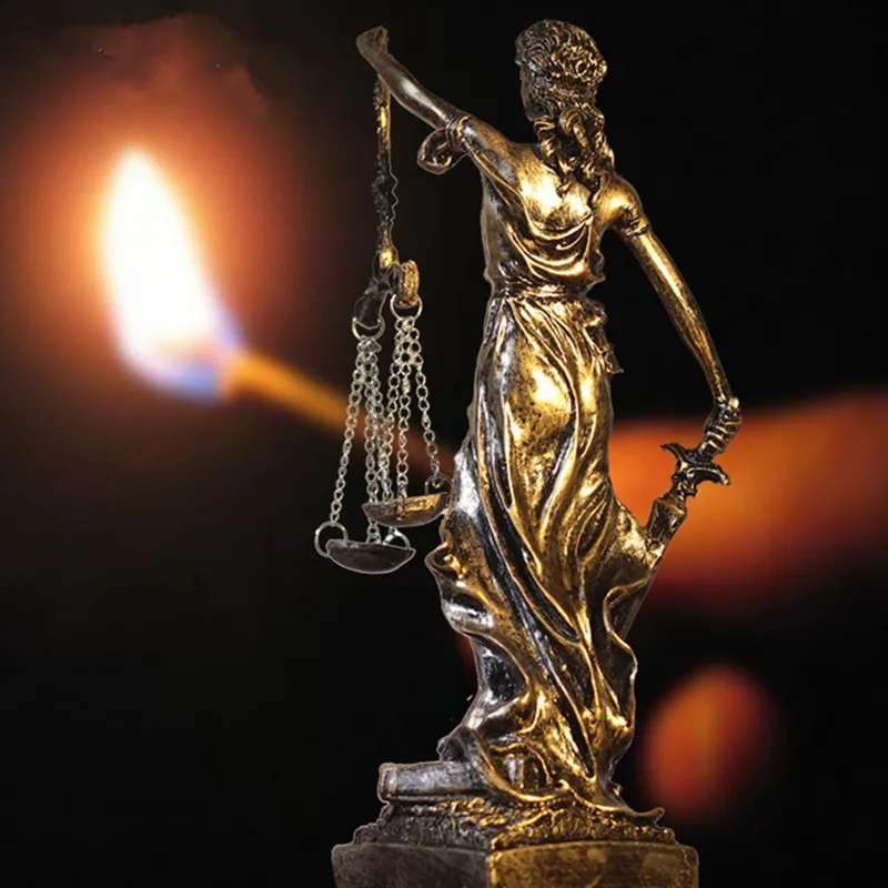 Preise Retro Gerechtigkeit Göttin Figur Griechischen Fair Engel Statue Harz Kunst   Handwerk Hause Dekoration Kunst Skulptur Ornamente R289