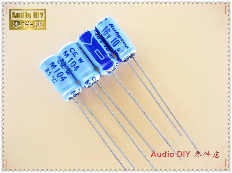 

20PCS/100PCS Rubycon old models sky blue TWSS series 10uF 16V 16V10UF electrolytic capacitor
