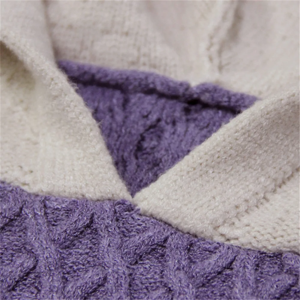 Vintage Female Knitted Hooded Sweater 2018 Winter Cotton Wool Pullover Long Sleeve Letter Skin Friendly Sweaters For Women (21)
