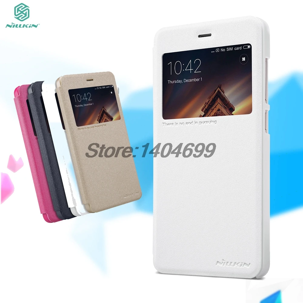 Xiaomi Redmi 4A Flip Case Nillkin Sparkle Series PU Leather Cover Case For Xiaomi Redmi 4A