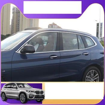 

lsrtw2017 stainless steel car window trims for bmw x3 2018 2019 2020 g01