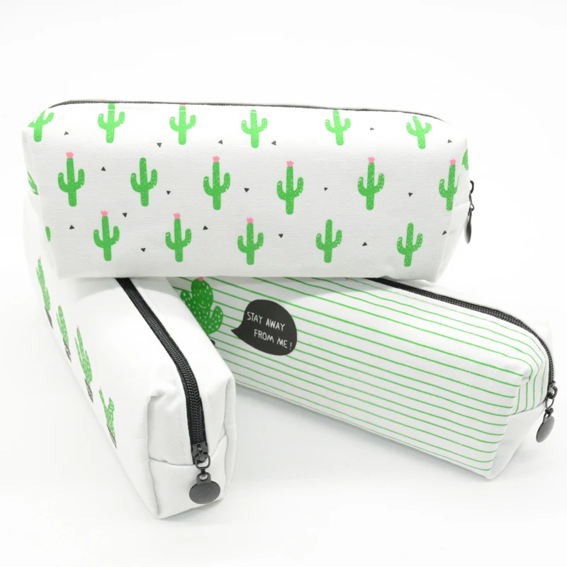 Карандаш кактус чехол Succulents trousse scolaire stylo canvas kalem kutusu школьные принадлежности estuche