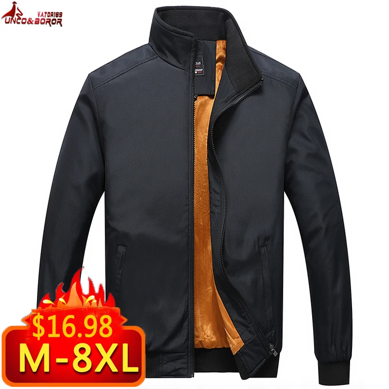 plus size 6XL 7XL 8XL winter Jacket Men Casual Thick fleece warm Man Jacket Sportswear Bomber Jacket Mens jackets and Coats plus size 6XL 7XL 8XL winter Jacket Men Casual Thick fleece warm Man Jacket Sportswear Bomber Jacket Mens jackets and Coats