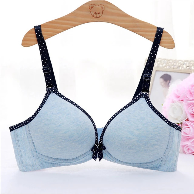 Breathable Cotton Seamless Bras for Women Sold Color Bralette Push