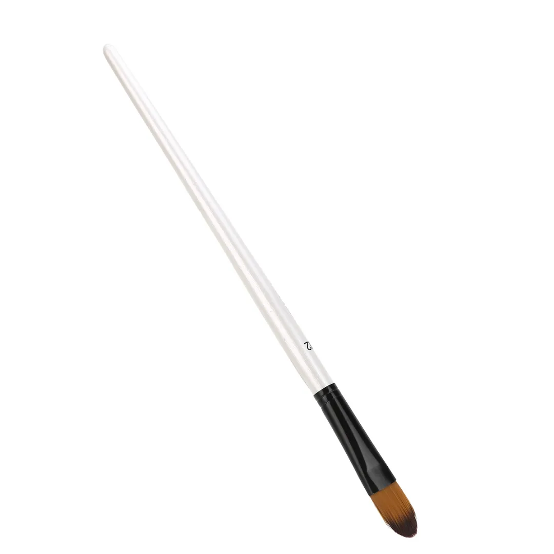 12PCS Artist Paint Brushes Set Acrylic Oil Watercolor Painting Oblate/Oblique Nylon Hair Brush Wood Handle School Art Supplies