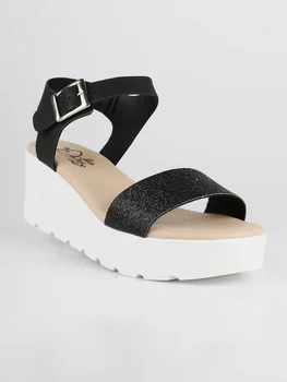 

MISS DESIRE'E black wedge Sandals