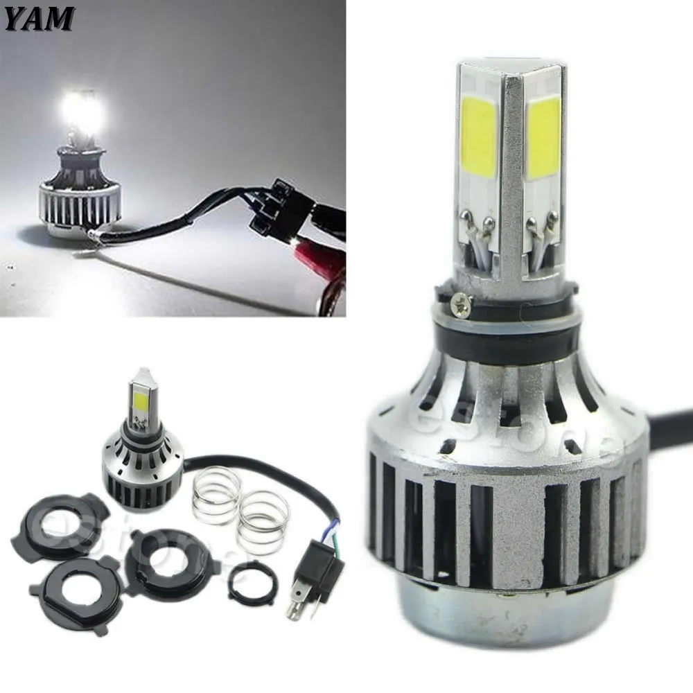

YAM 32W 3000LM COB LED Hi/Lo Beam H4 Motorcycle Headlight Front Light Bulb Lamp NEW