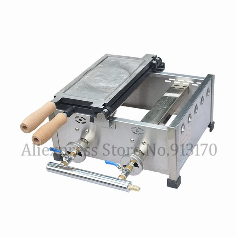 Антипригарная газовая рыба тайяки вафельная машина из нержавеющей стали 123 (20)