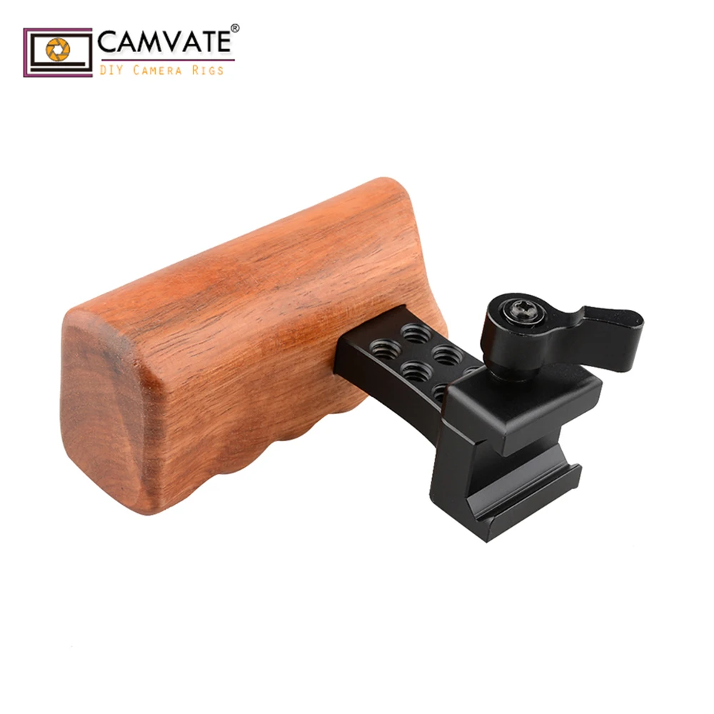 CAMVATE DSLR деревянная ручка (левая) C1537 аксессуары для фотосъемки|Аксессуары