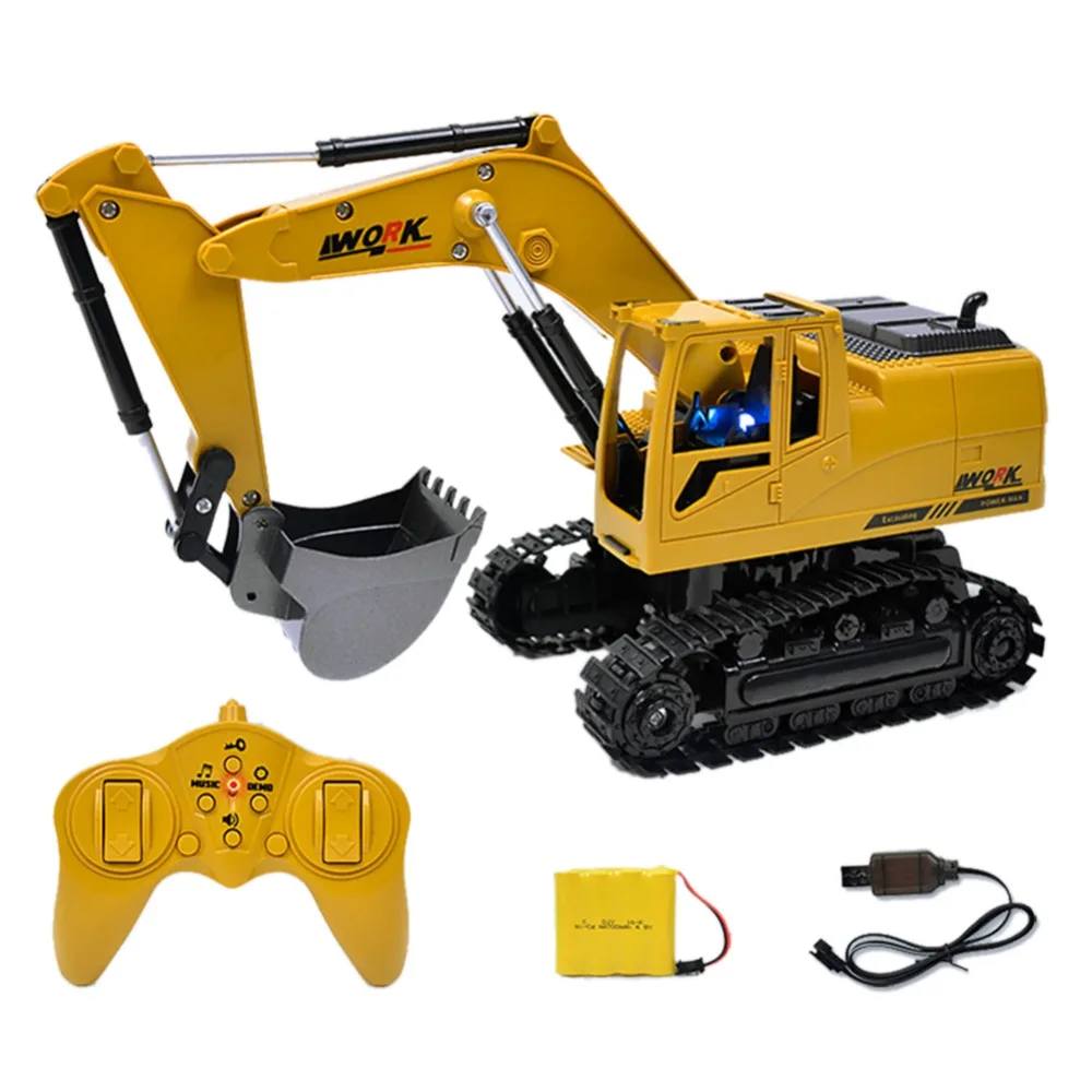 RC Crawler Excavator 2.4G 124 Remote Control Constructing Truck Model