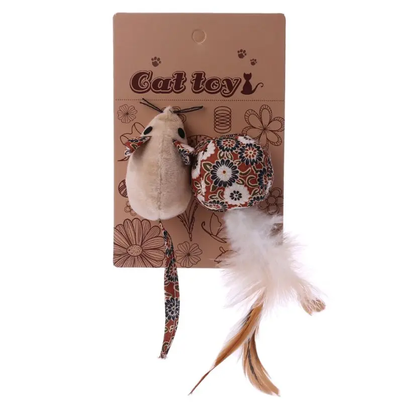 Мыши животные игрушки для кошек кошачья мята InteractiveToy рождественские товары для домашних животных для котят - Цвет: COLOR AS PIC SHOW
