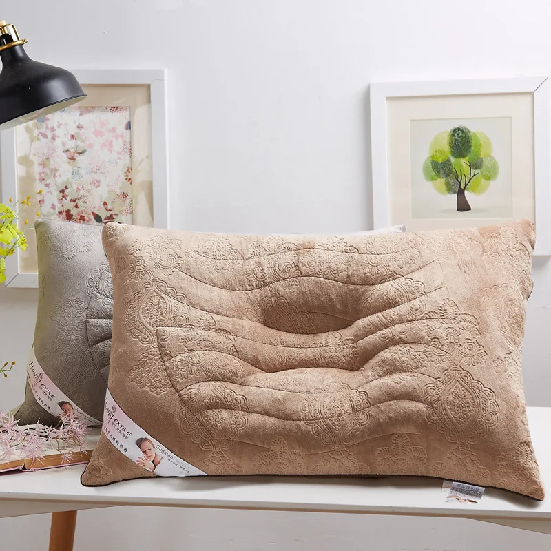 European style winter warm Pillow concave semen cassia health pillows
