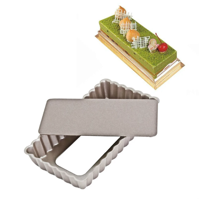 

4 inch Bottom removable Biscuit pan Baking mold rectangular pie chrysanthemum pizza non-stick baking mold