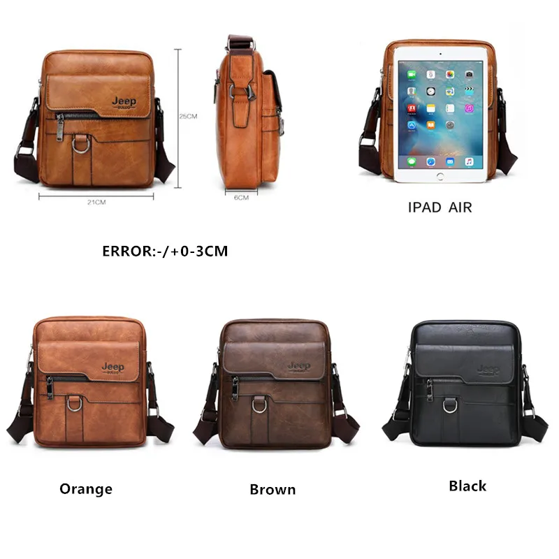 جيب BULUO الفاخرة العلامة التجارية الرجال حقيبة ساع Crossbody الأعمال حقيبة يد كاجوال الذكور Spliter جلد حقيبة كتف كبيرة قدرة جيب BULUO الفاخرة العلامة التجارية الرجال حقيبة ساع Crossbody الأعمال حقيبة يد كاجوال الذكور Spliter جلد حقيبة كتف كبيرة قدرة