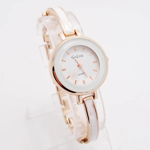 

Hot Sales Rose Gold Bracelet Watch Women Ladies Fashion Dress Quartz Wristwatches Relojes Mujer GO104
