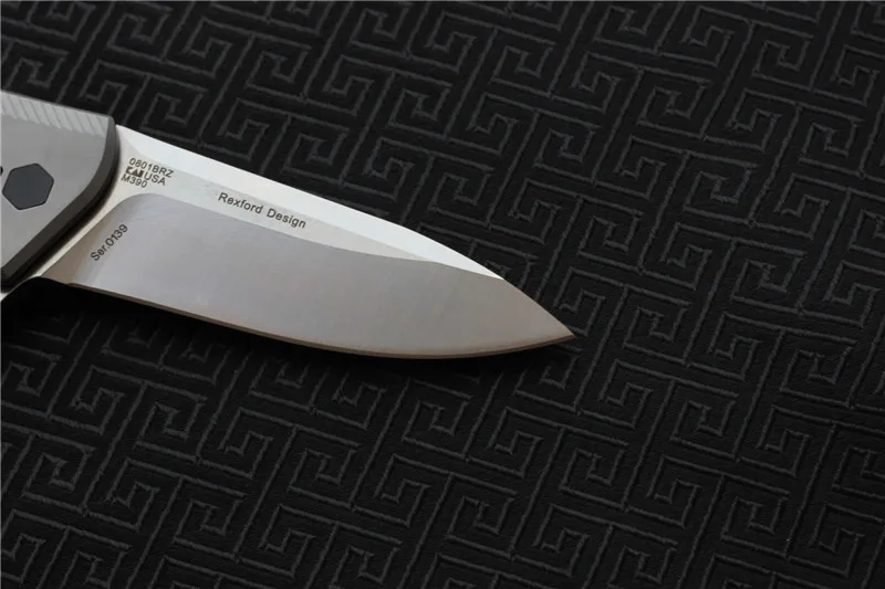 MIKER нулевой допуск ZT0801BRZ шарикоподшипник складной нож D2 лезвие титановая ручка походные охотничьи ножи для выживания Открытый EDC