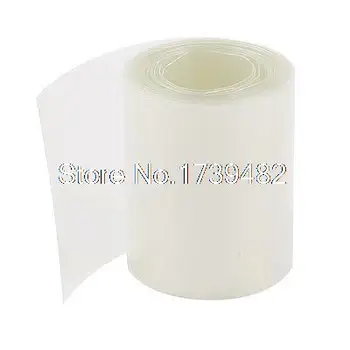

50mm Width PVC Heat Shrink Tubing Clear 2Meters for 2 x 18650 Batteries