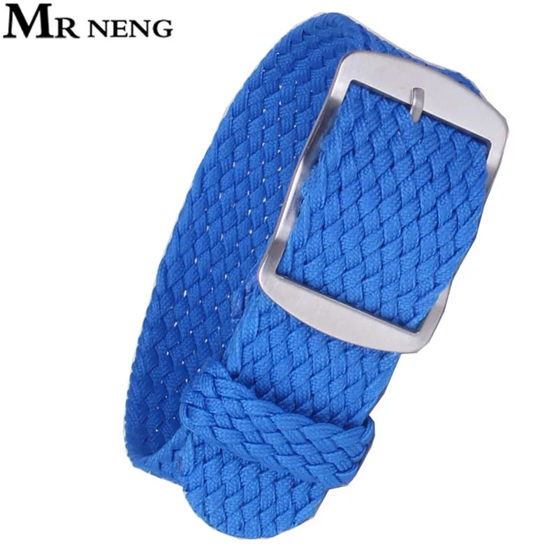 Бренд MR NENG 1 шт./оптовая продажа модный нейлоновый тканый ремешок для Perlon синего