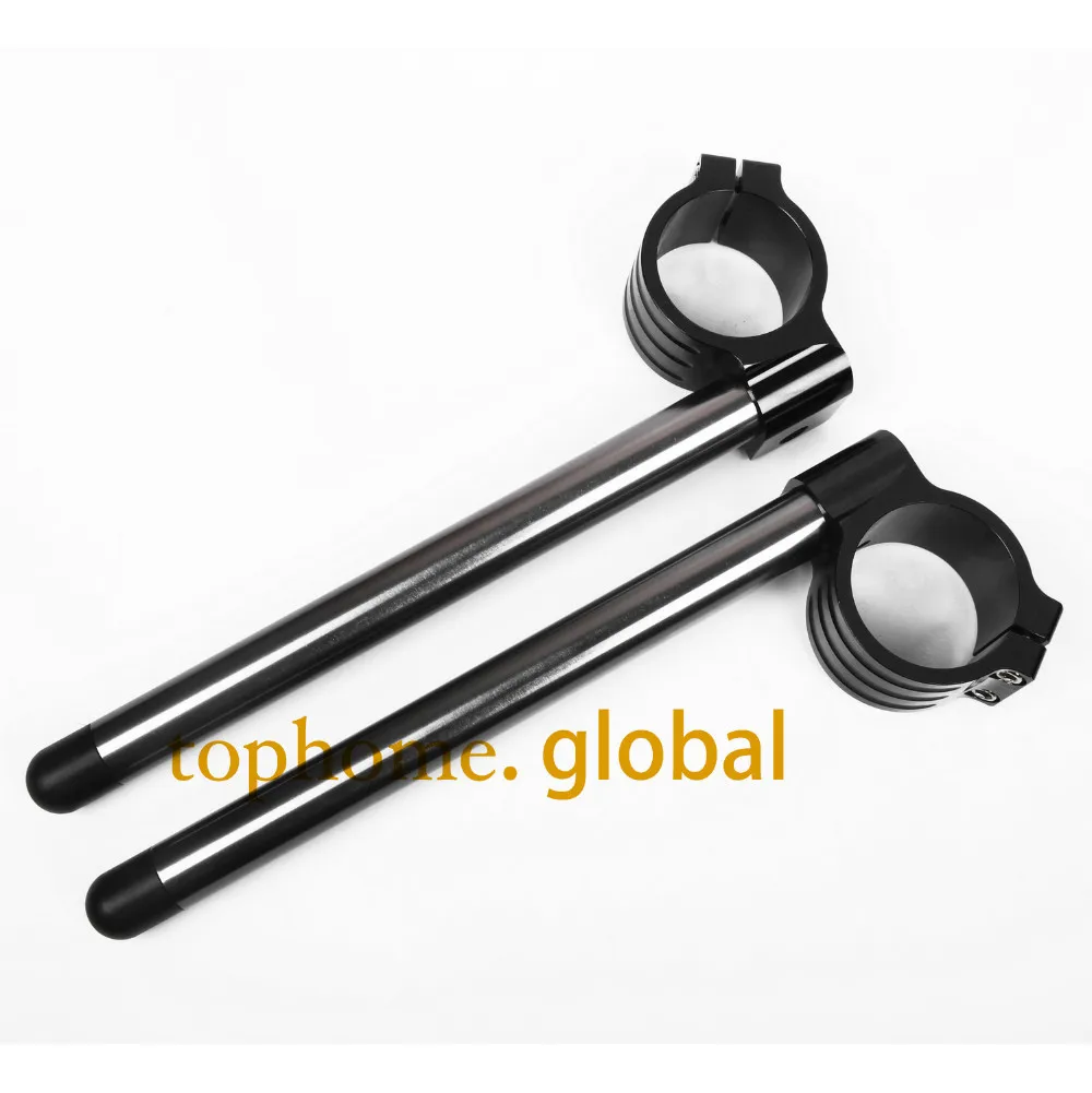 

39mm Regular Normal Clip-on CNC Clip Ons Handlebars Universal Fork Handle Bars Motorcycle Black