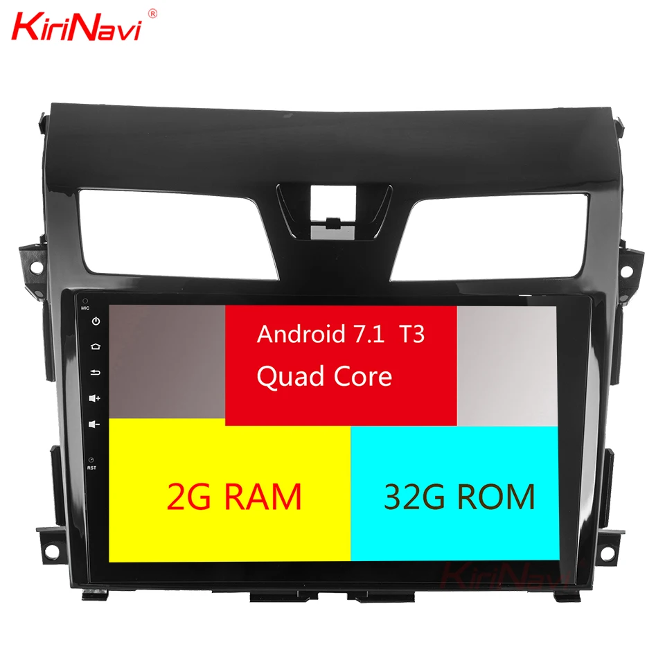 Clearance KiriNavi Octa Core Android 7.1 Car Audio For Nissan Altima Teana Car DVD Player Stereo Radio GPS Navigation Bluetooth WIFI BT 4G 4