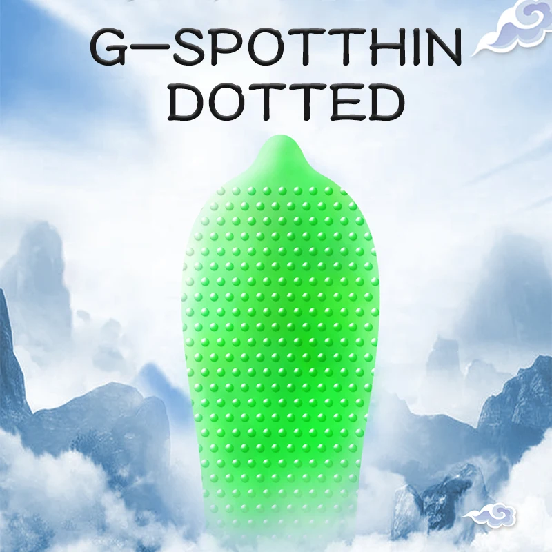 Beilile 10 шт. G Spot головка со вкусом презервативов Украшенные шипами и большие