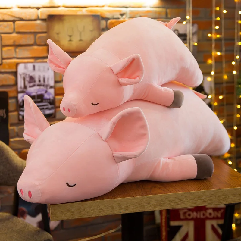 

40-100 cm new Explosion models lovely soft pink pig plush toy doll pillow children girls holiday gifts