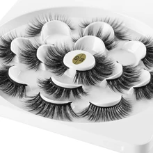 7 пар смешанных стилей натуральные/Роскошные накладные Искусственные ресницы 3D накладные ресницы из норки ресницы для красоты макияж