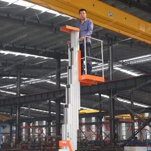 4 м Мобильный одномачтовый алюминиевый подъемник