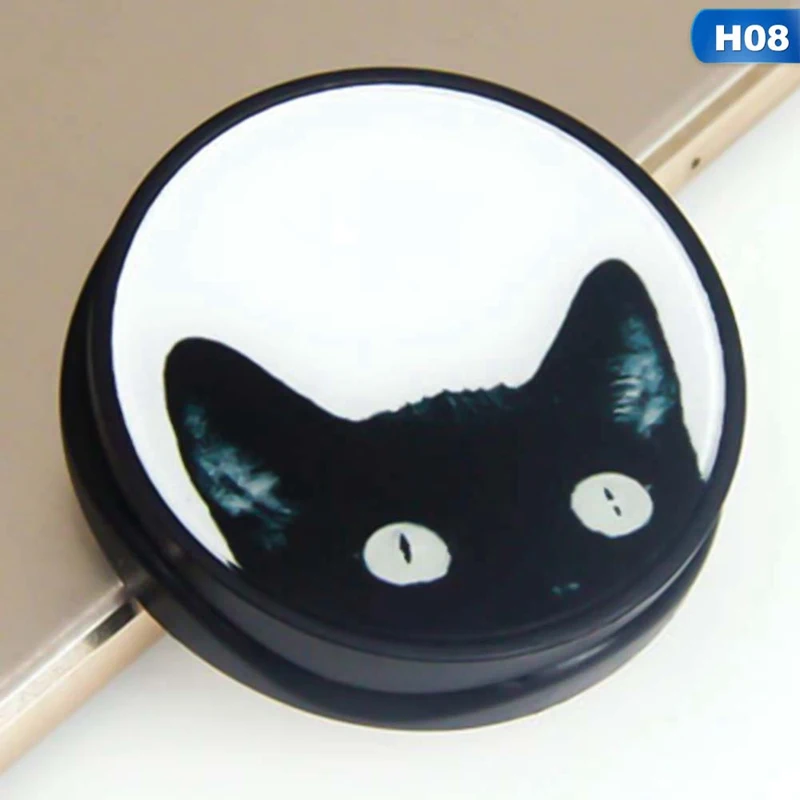 Телескопический складной кронштейн для мобильного телефона с мультяшным аниме Акита собака утка кошка