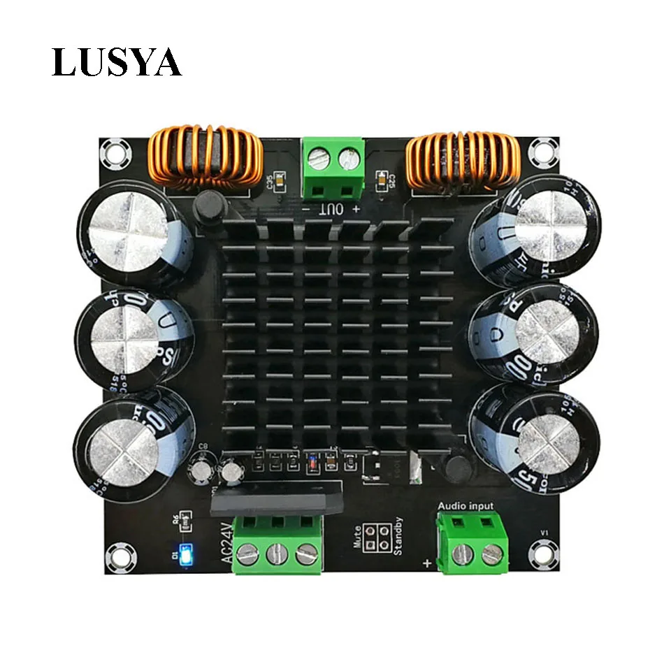 

Lusya High Power TDA8954TH Digital Amplifier Board 420W Mono BTL output HiFi Audio Module DC24V XH-M253 D3-003