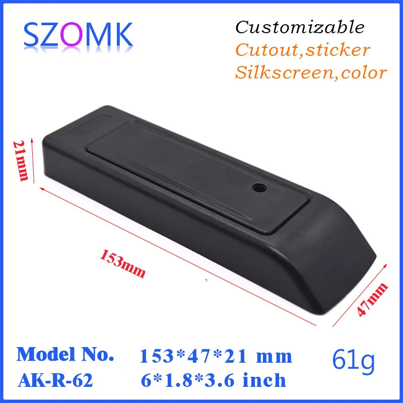 

szomk door access card reader enclosure box (1 pc) 21*47*153mm plastic enclosure for electronics instrument enclosure sensor box