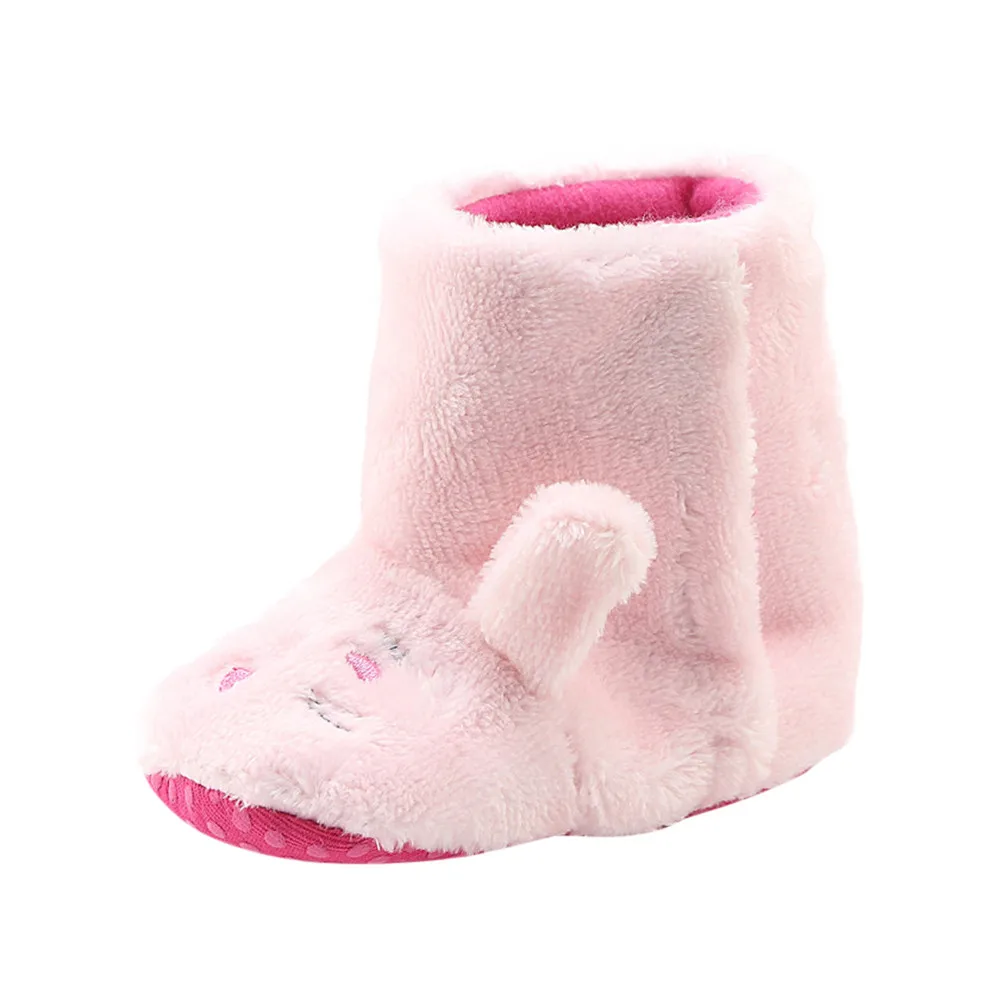 

Infant Girl Bowknot Fleece Snow Boots Toddler Warm Boots Crib Rabbit Shoes Baby Moccasins Shoes New Arrival Dropshipping