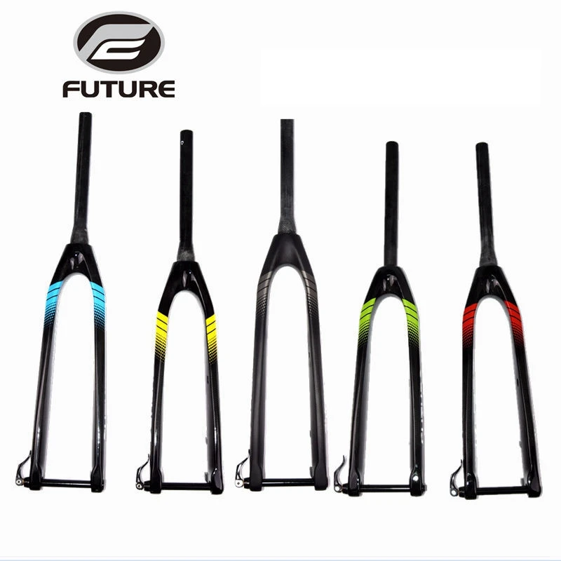 2017 Future carbon fiber MTB fork thru axle 15mm mountain bike Rigid fork 26er 27.5ER 29er for bicycle parts bicycle fork