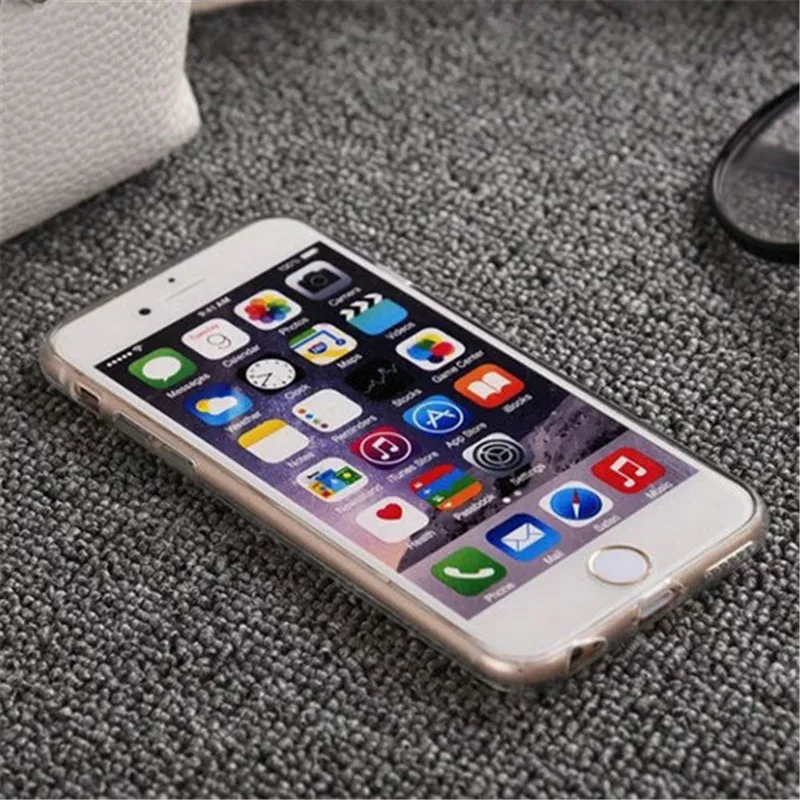 Роскошный зеркальный чехол из ТПУ с силиконовой рамкой для Apple iPhone 6 6S 5 5S SE 7 Plus 4 4S