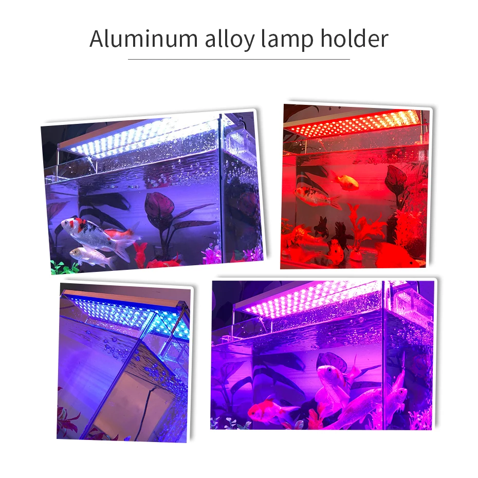ZHONGJI 30-80 см светодиодный светильник для аквариума, RGB лампа для морских рыб, светодиодный светильник для аквариума, светодиодный светильник для аквариума