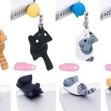 4 шт/набор Chi's Sweet Home Cat catch the bulb lovely cute puppy 3,5 мм Универсальная Пылезащитная заглушка для порта гарнитуры