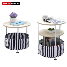 マジックユニオンクリエイティブラウンドシンプルなエッジテーブルリビングルームコーナーコーヒーテーブルソファ小さなサイドテーブルノートブックテーブルナイトスタンド(China)
